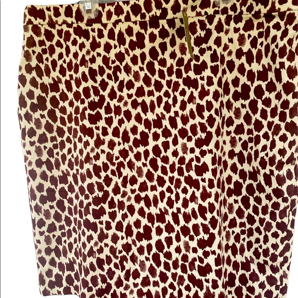 NWT J Crew Skirt Plus Giraffe Print - Picture 5 of 5